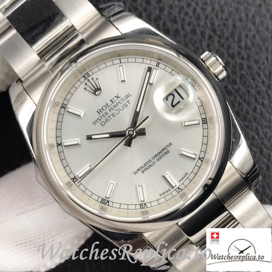 Swiss Rolex Datejust 126334 Replica Stainless steel strap 41MM - WatchesReplica.is