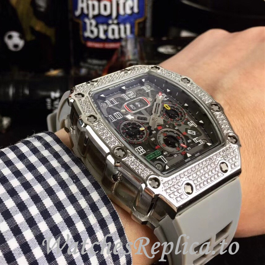 Richard Mille Replica RM11-03 Rubber strap 50MM - WatchesReplica.is