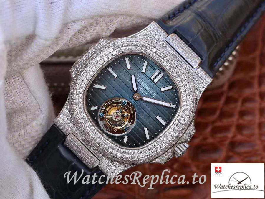 Swiss Patek Philippe Nautilus Jumbo Replica 5711 001 Stick Markers 40MM - WatchesReplica.is