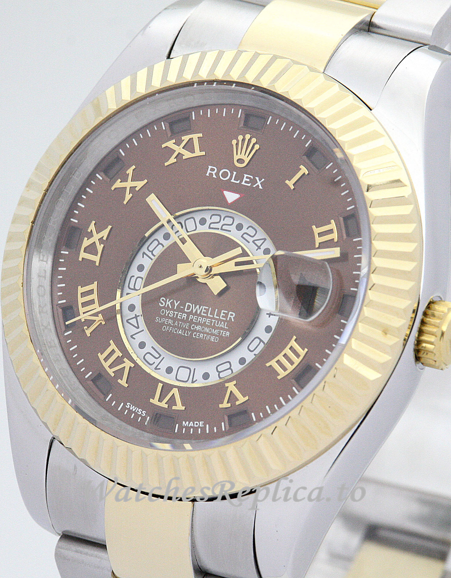 Rolex Sky Dweller Brown Dial 326938 42MM - WatchesReplica.is
