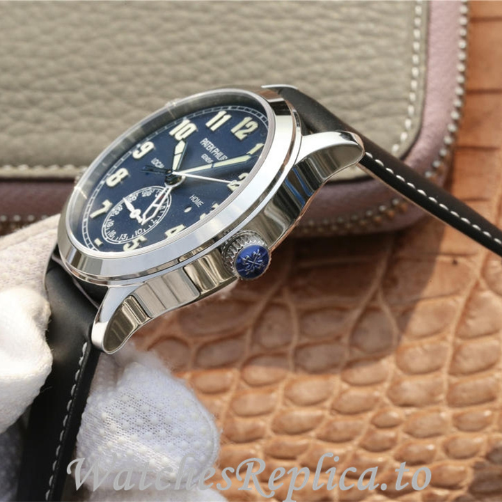 Patek Philippe Replica Calatrava 5524 Leather strap 42MM - WatchesReplica.is