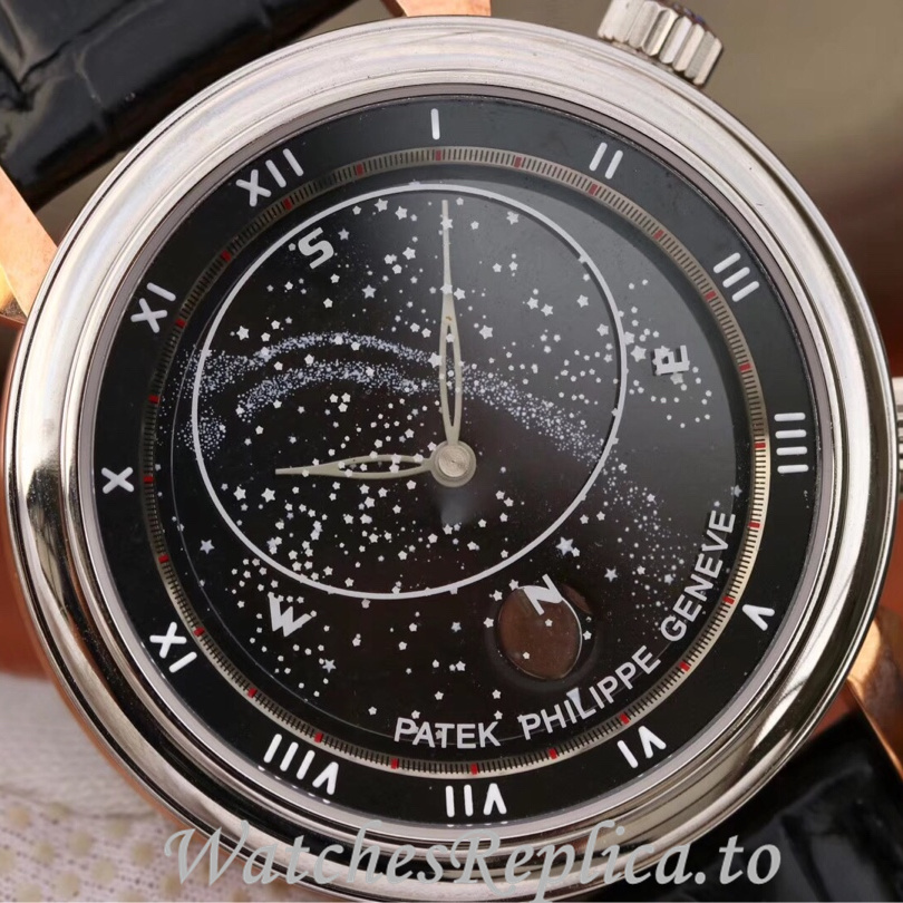 Patek Philippe Replica Complications 5102 Leather strap 43MM - WatchesReplica.is