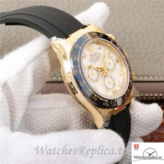 Swiss Rolex Daytona 116518-0037 Rubber strap 40MM - WatchesReplica.is
