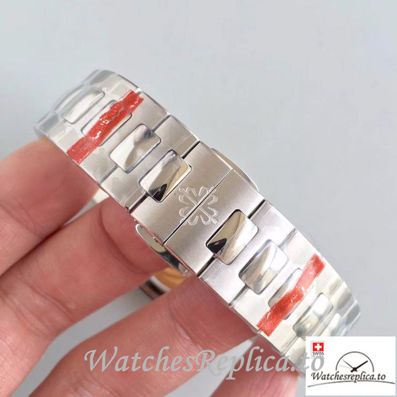 Swiss Patek Philippe Nautilus Ladies Replica 7018/1A-010 Diamonds Bezel 35.2MM - WatchesReplica.is