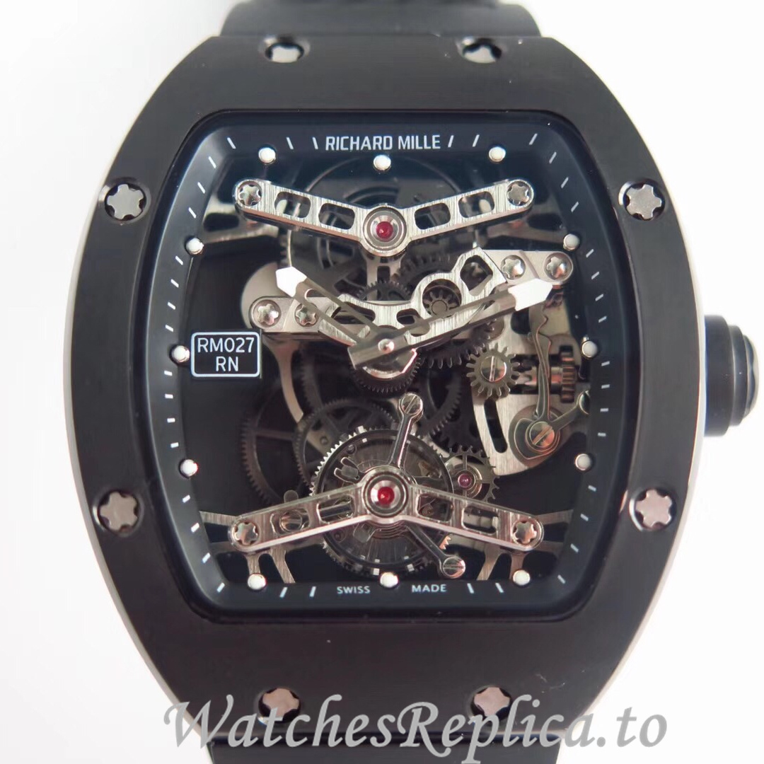 Richard Mille Replica RM027 Rubber strap 40MM - WatchesReplica.is