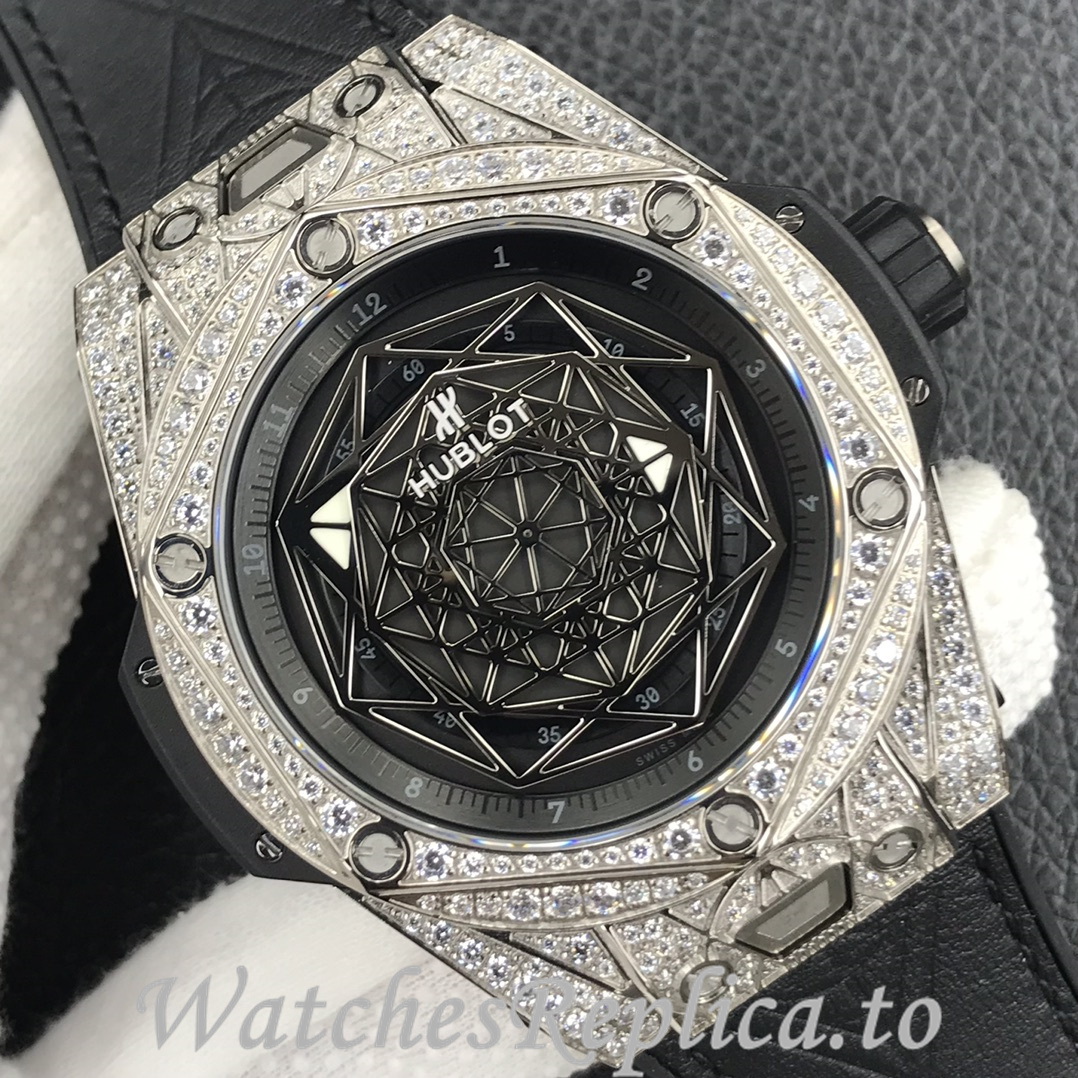Hublot Replica Big Bang Series Tattoo Rubber strap 45MM - WatchesReplica.is