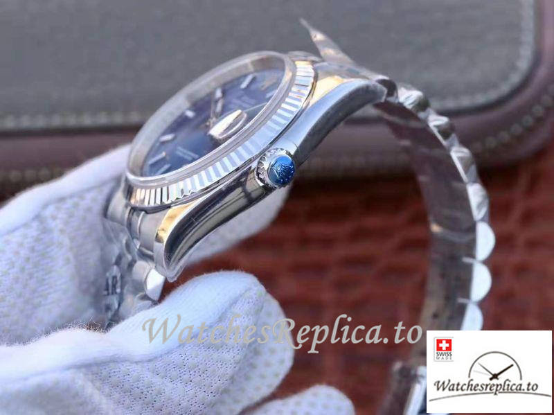 Swiss Rolex Datejust Replica M126334-0002 Blue Dial 36MM - WatchesReplica.is