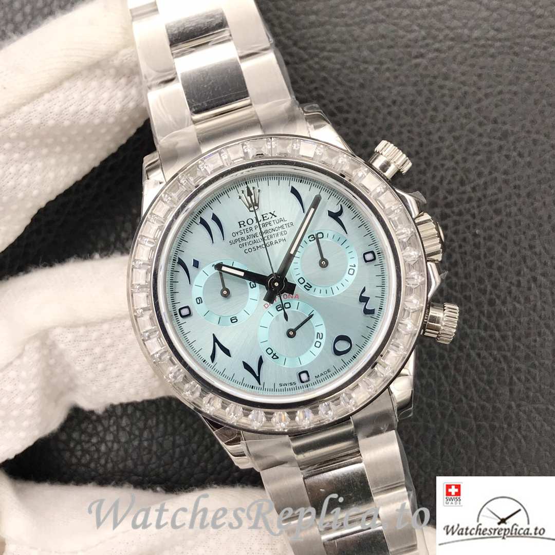 Swiss Rolex Daytona Replica Stainless steel strap 40MM - WatchesReplica.is