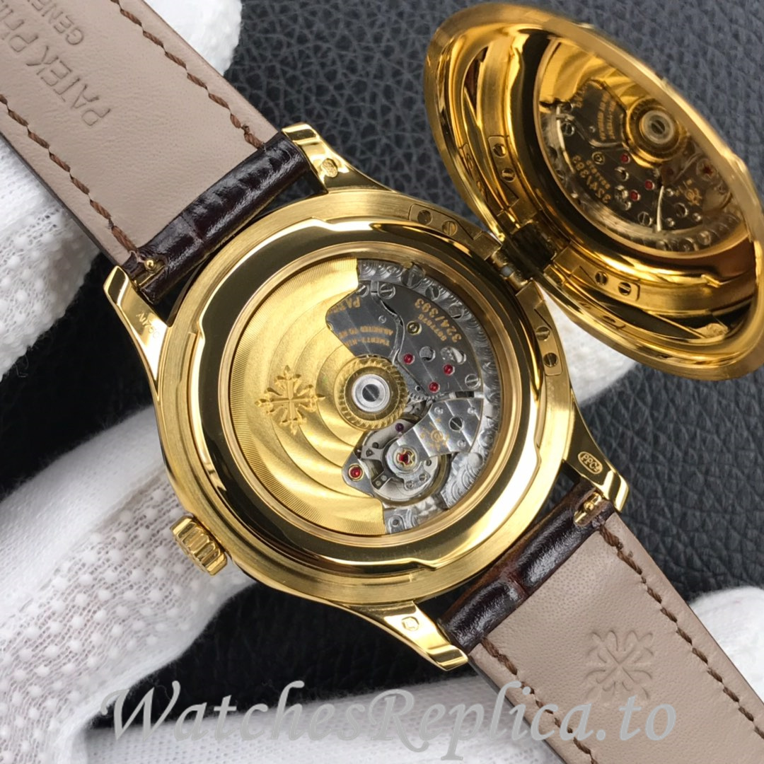 Patek Philippe Replica Calatrava 5227 Leather strap 39MM - WatchesReplica.is