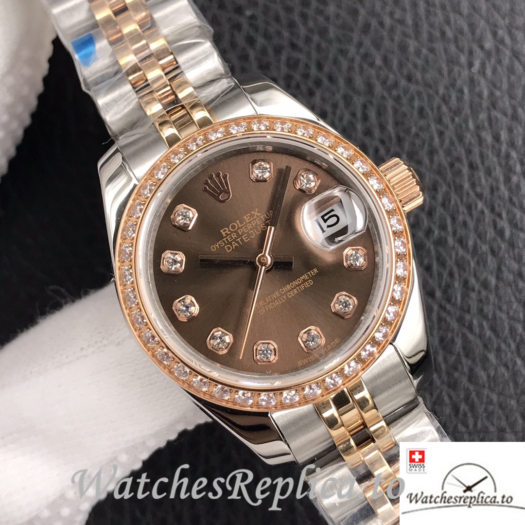Swiss Rolex Datejust Replica 279381 Stainless steel strap 28MM - WatchesReplica.is