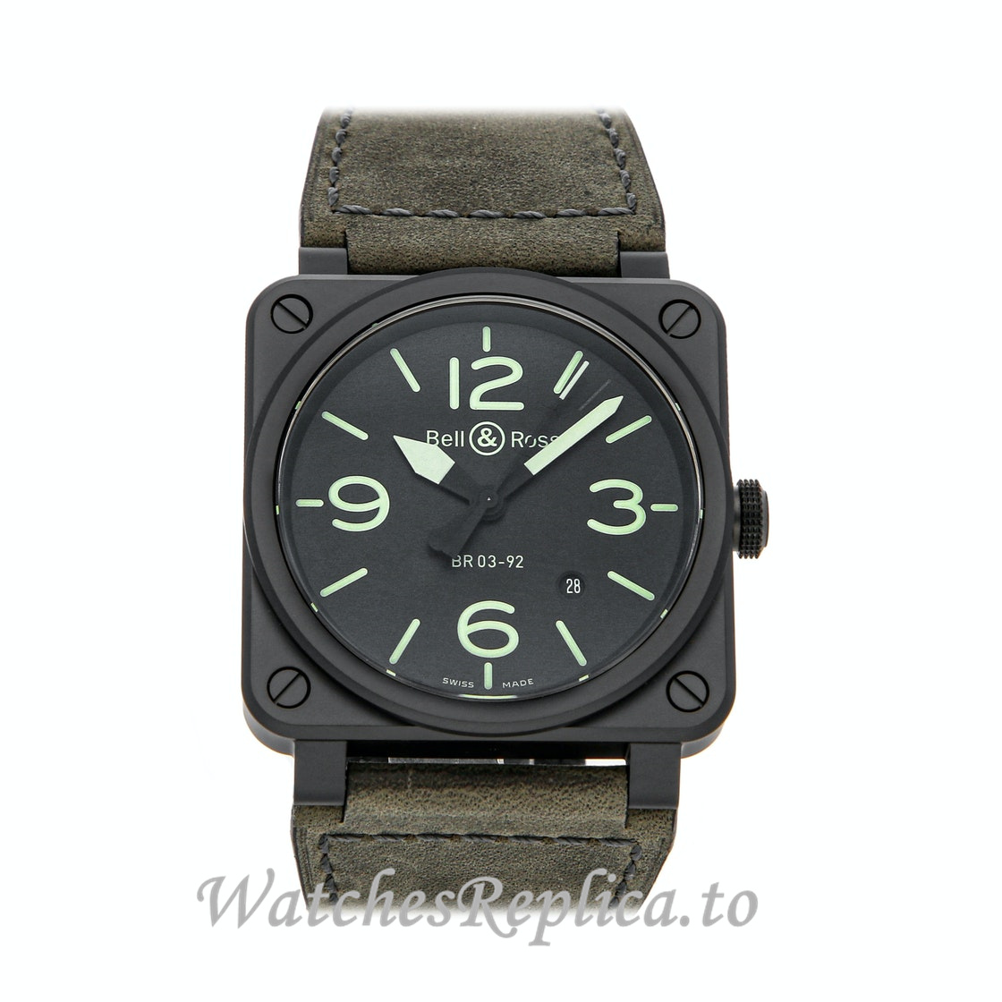 Replica Bell Ross BR 03 BR0392 BL3 CE SCA 42MM Mens Watch - WatchesReplica.is