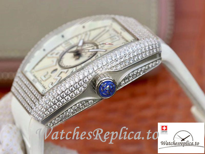 Swiss Franck Muller Vanguard Replica V45.SC.DT.D.NBR.CD.5N.NR 002 Number Markers 45MM×14MM - WatchesReplica.is