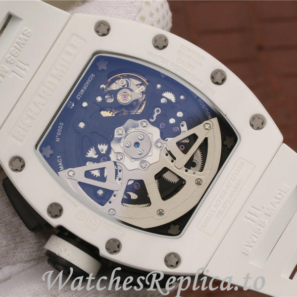 Richard Mille Replica RM011 Rubber strap 50MM - WatchesReplica.is