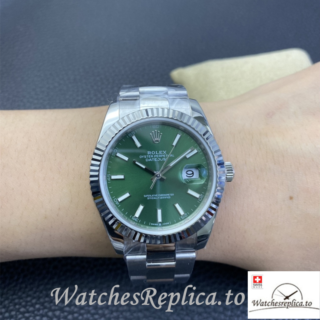 Swiss Rolex Datejust 126334 Replica Stainless steel strap 41MM - WatchesReplica.is