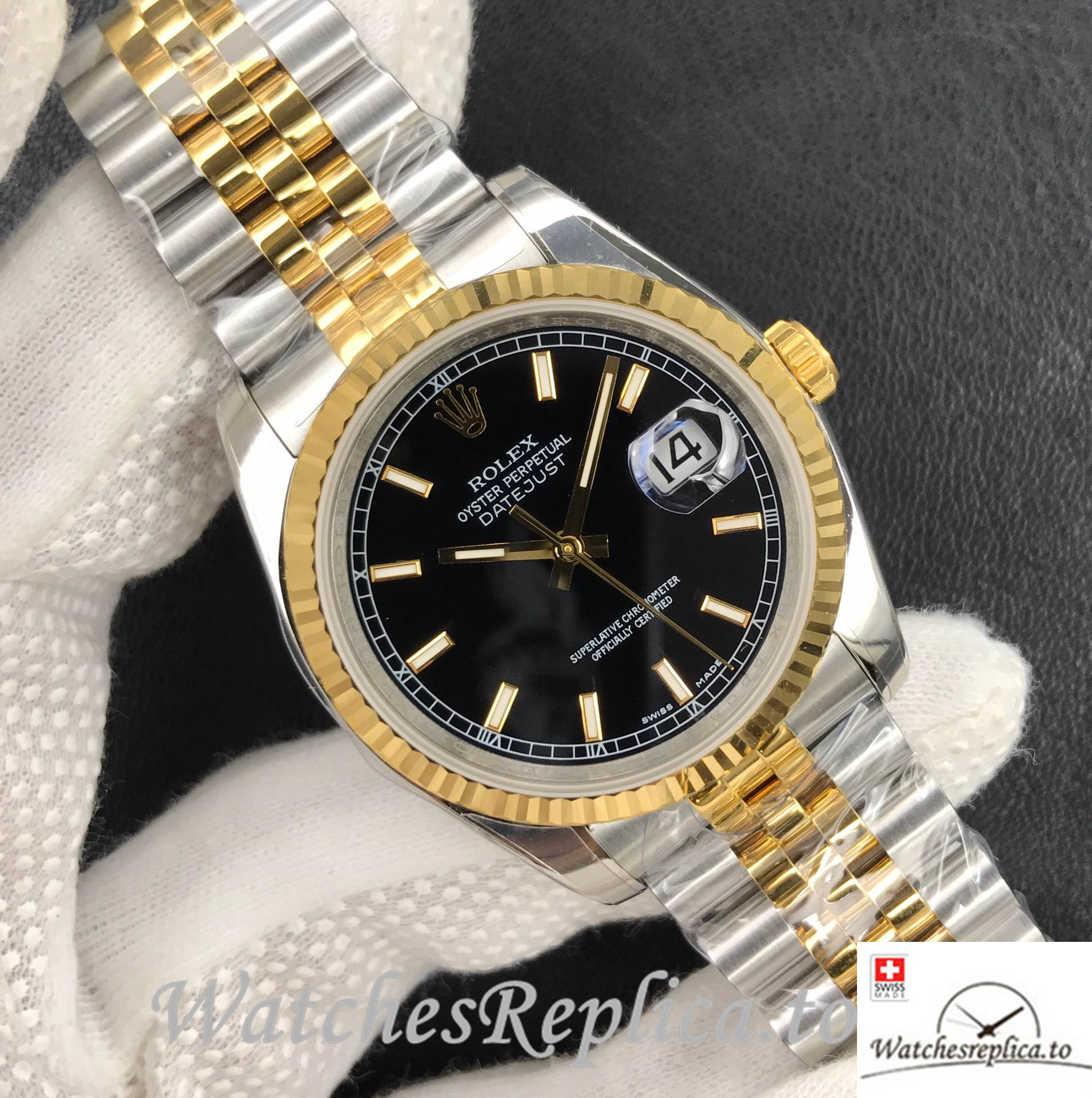 Swiss Rolex Datejust 116233 Replica Stainless steel strap 36MM - WatchesReplica.is