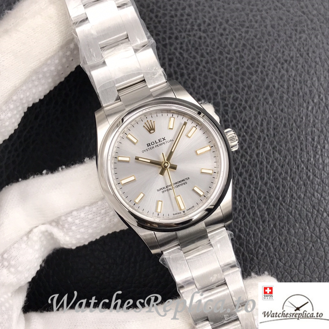 Swiss Rolex Oyster Perpetual Replica 277200 Stainless steel strap 31MM - WatchesReplica.is