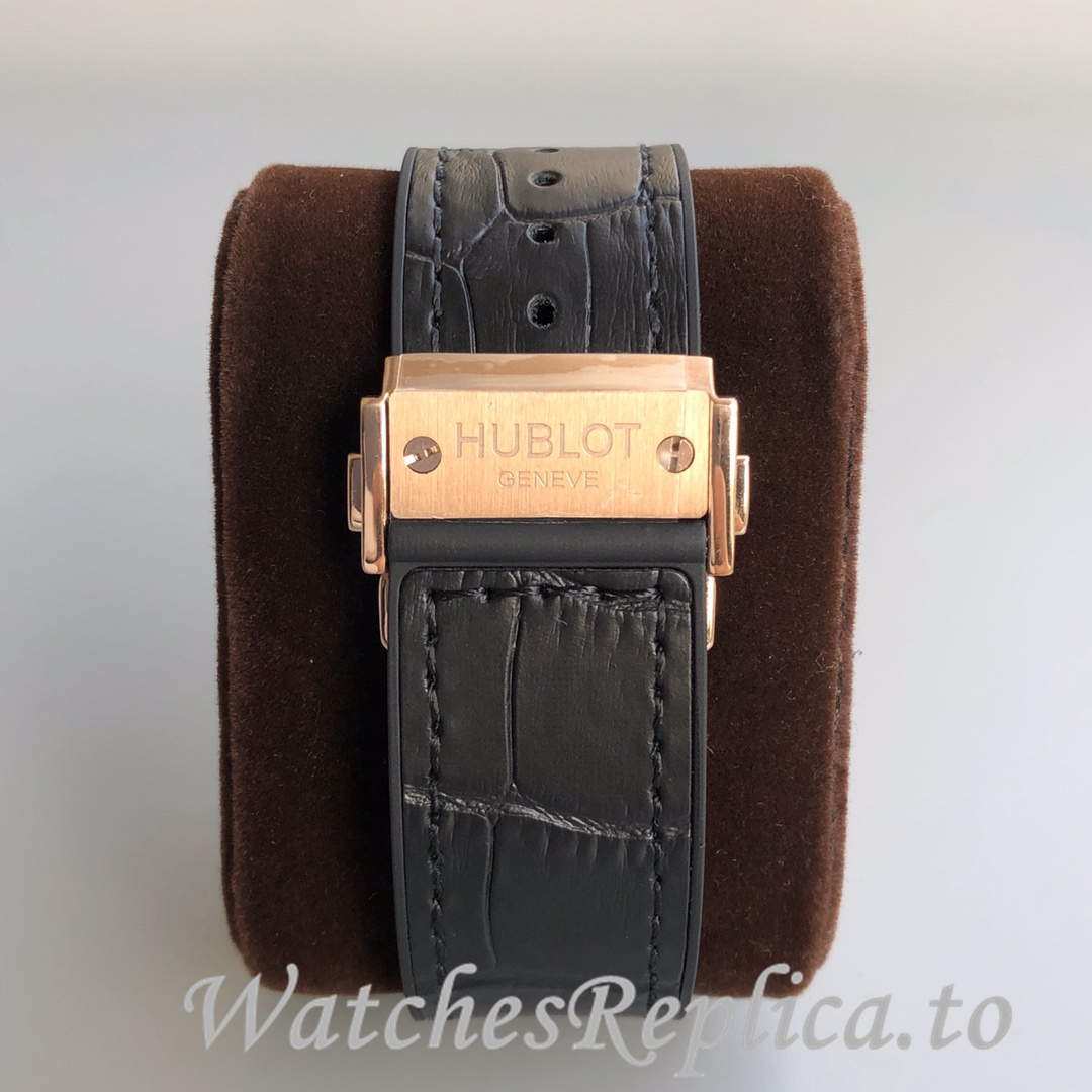 Hublot Replica Classic Fusion Gypsophila Chronograph Rubber strap 45MM - WatchesReplica.is