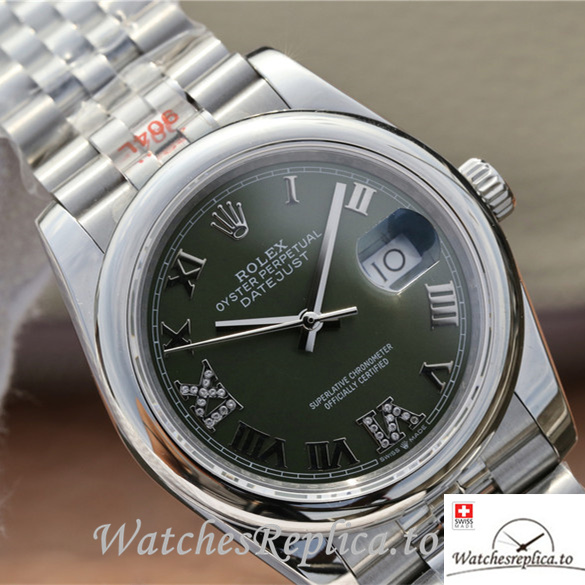 Swiss Rolex Datejust Replica 116200 Stainless steel strap 36MM - WatchesReplica.is