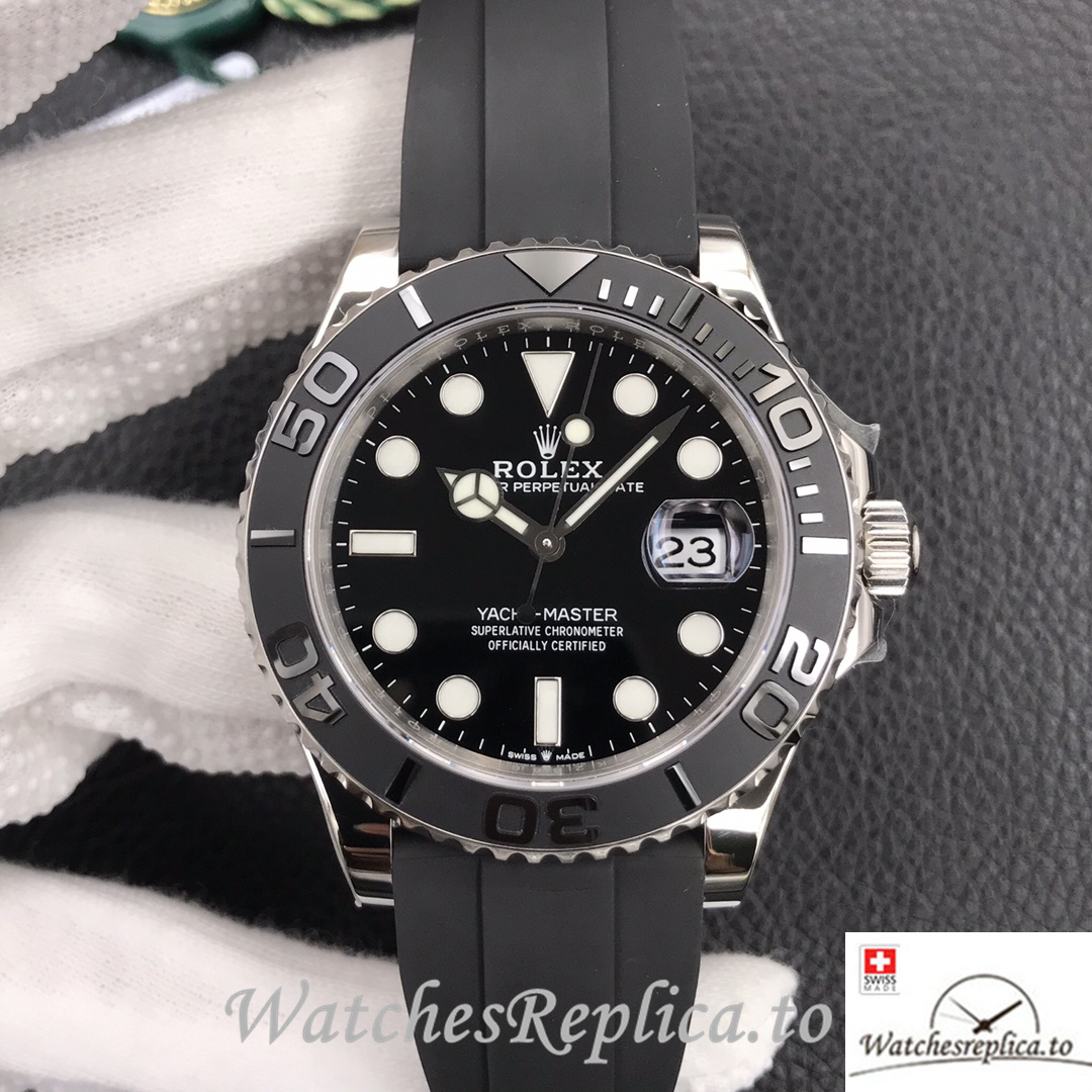 Swiss Rolex Yacht Master Replica 226659 Rubber strap 42MM - WatchesReplica.is