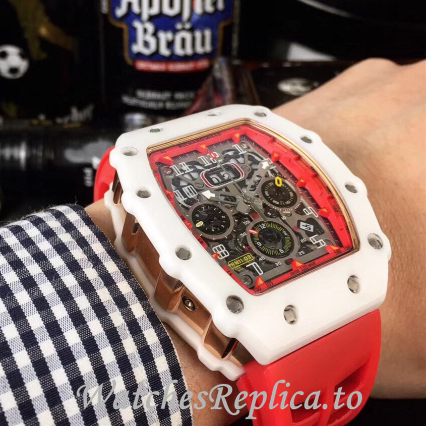 Richard Mille Replica RM11-03 Rubber strap 50MM - WatchesReplica.is