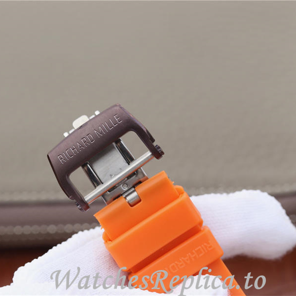 Richard Mille Replica RM011 Rubber strap 50MM - WatchesReplica.is