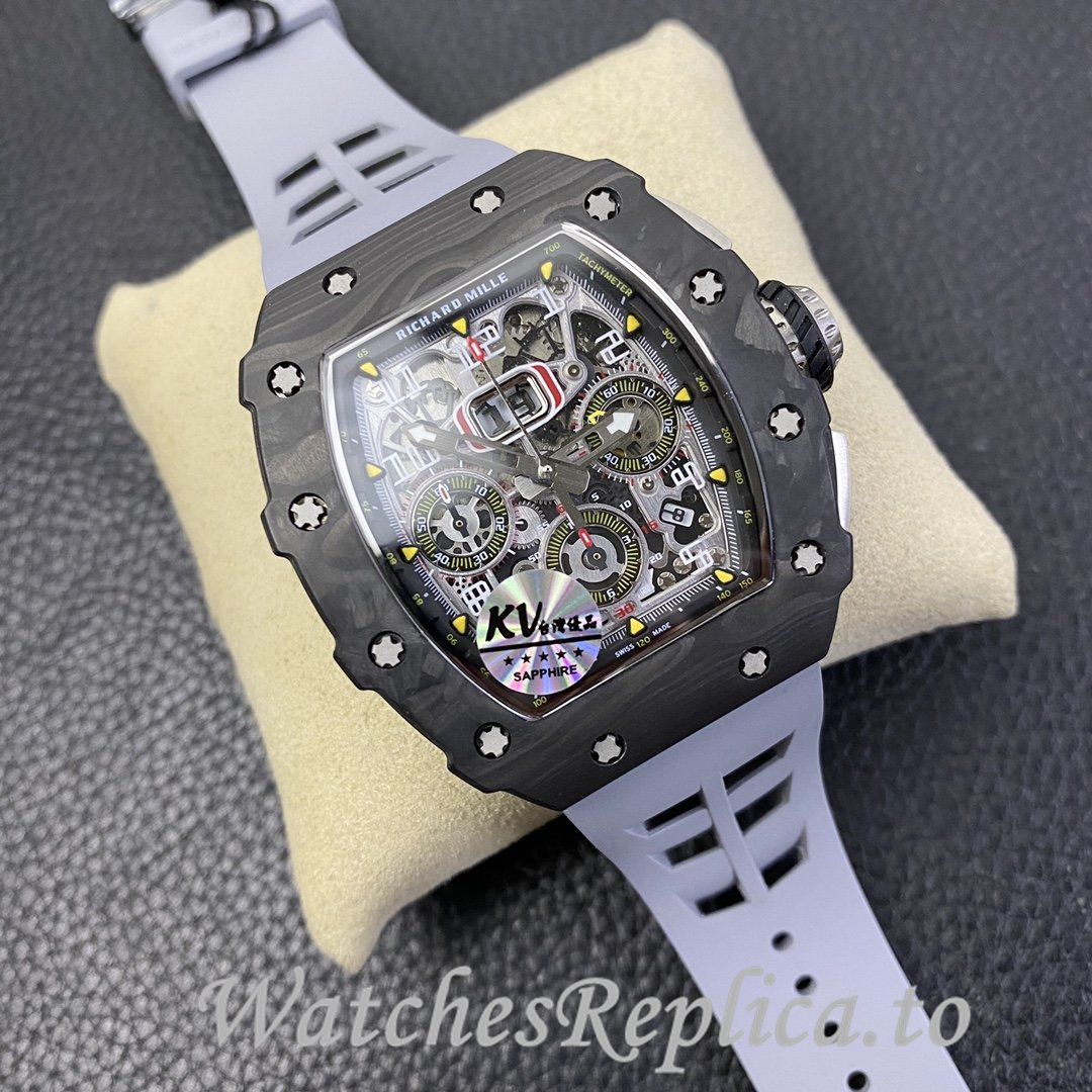 Richard Mille Replica RM-011 Rubber strap 50MM - WatchesReplica.is