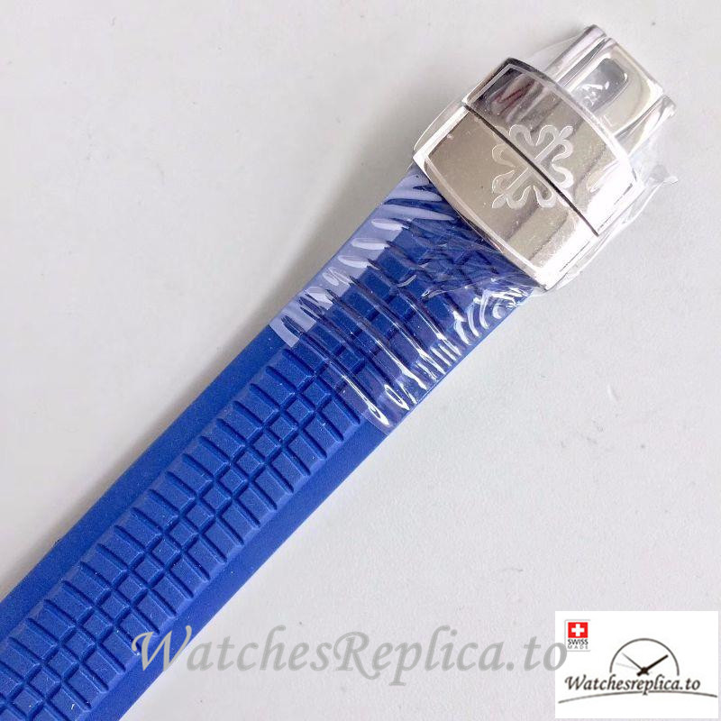 Swiss Patek Philippe Aquanaut Replica 5168G-001 001 Blue Strap 40.5MM - WatchesReplica.is
