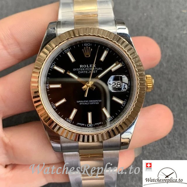 Swiss Rolex Datejust Replica 126333-0013 Stainless steel strap 41MM - WatchesReplica.is