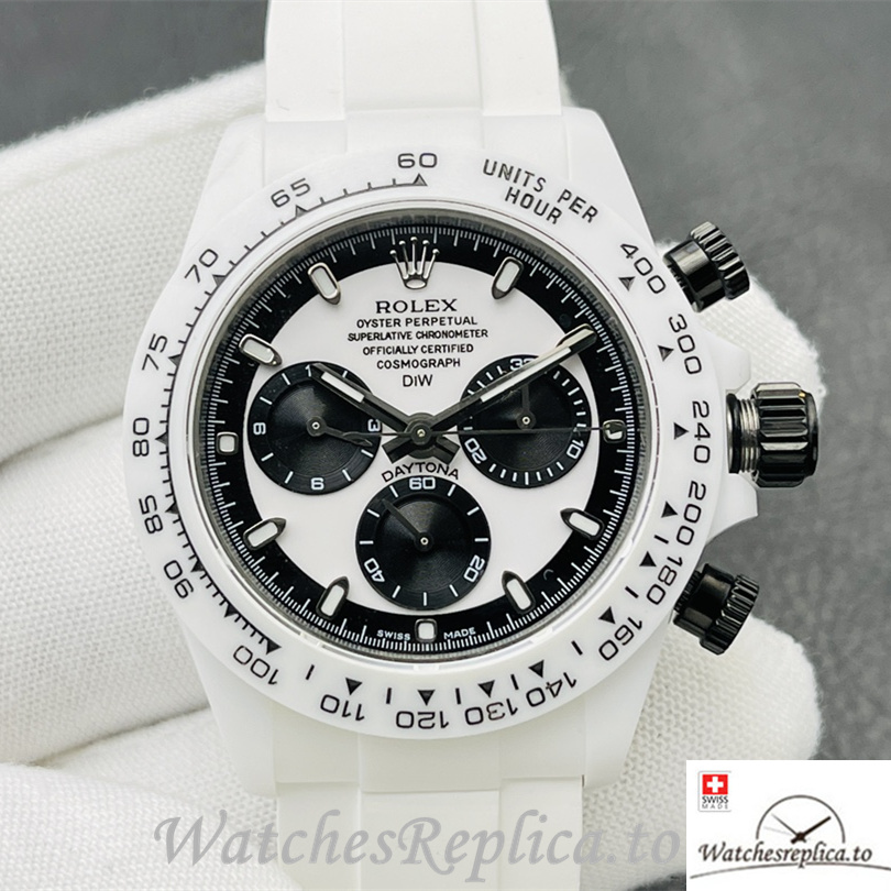 Swiss Rolex Daytona Replica Rubber strap 40MM - WatchesReplica.is