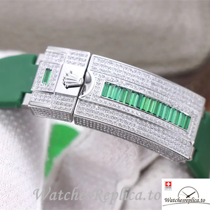 Swiss Rolex Submariner Replica 116610LV Rubber strap 40MM - WatchesReplica.is