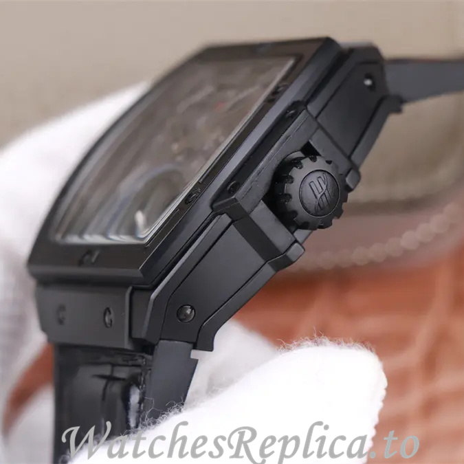 Hublot Replica MASTERPIECE Series Leather strap 45MM - WatchesReplica.is