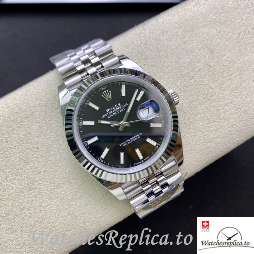 Swiss Rolex Datejust 126334 Replica Stainless steel strap 41MM - WatchesReplica.is