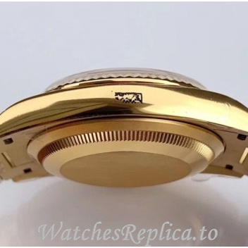 Swiss Rolex Day Date Replica 128238 Yellow Gold strap 36MM - WatchesReplica.is