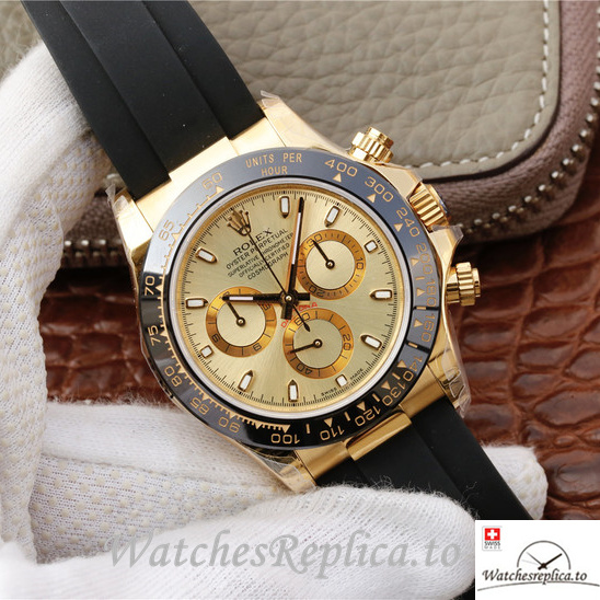 Swiss Rolex Daytona 116518-0042 Rubber strap 40MM - WatchesReplica.is