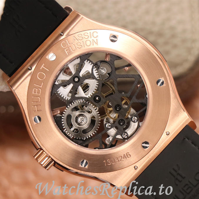 Hublot Replica Classic Fusion Series Leather strap 45MM - WatchesReplica.is
