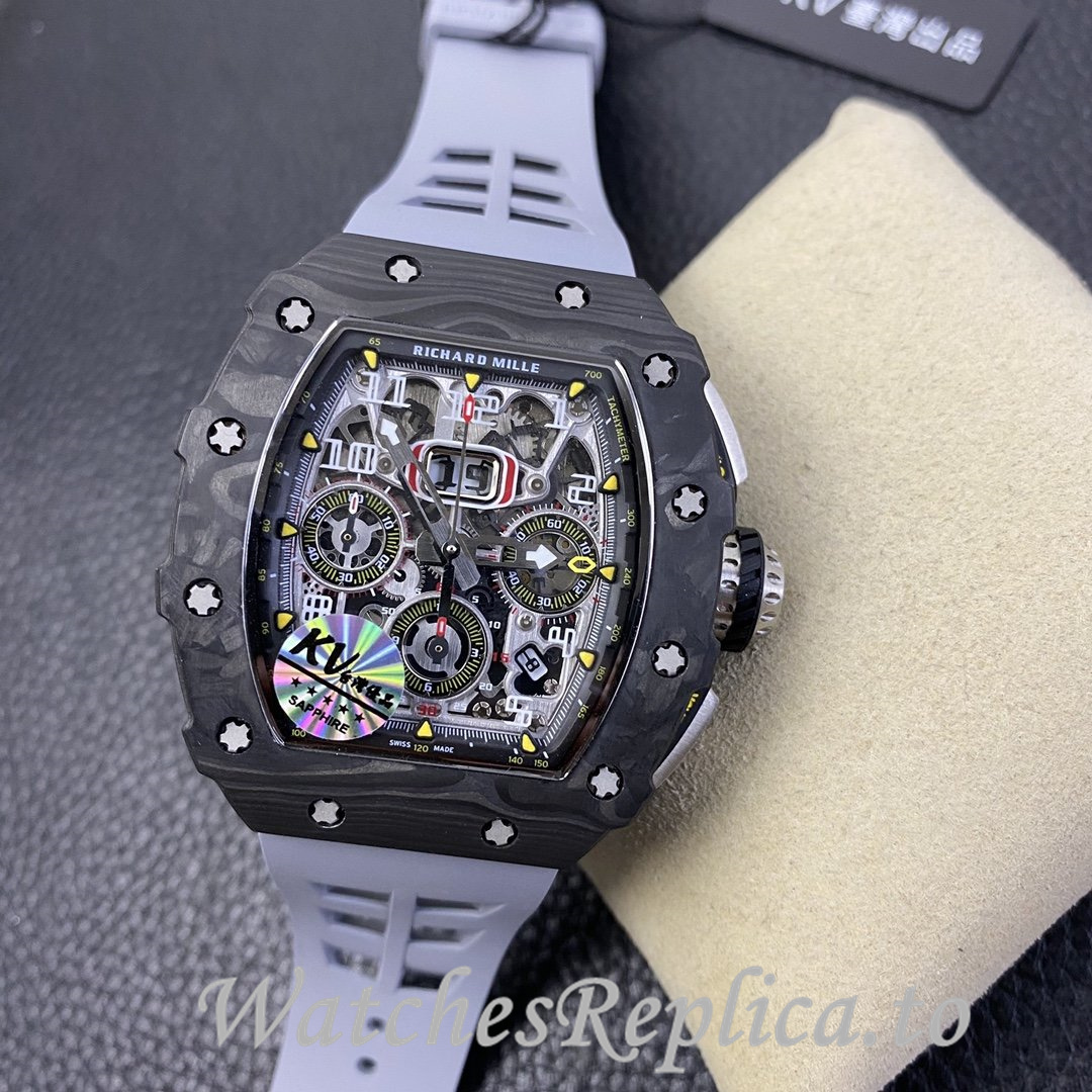 Richard Mille Replica RM-011 Rubber strap 50MM - WatchesReplica.is