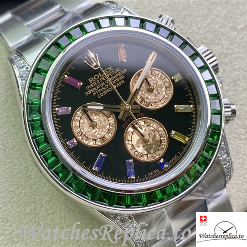 Swiss Rolex Daytona 116598RBOW Replica Stainless steel strap 40MM - WatchesReplica.is