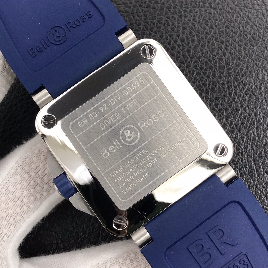 Bell Ross Replica BR 03 BR0392-CAMO-CE/SRB Rubber strap 42MM - WatchesReplica.is