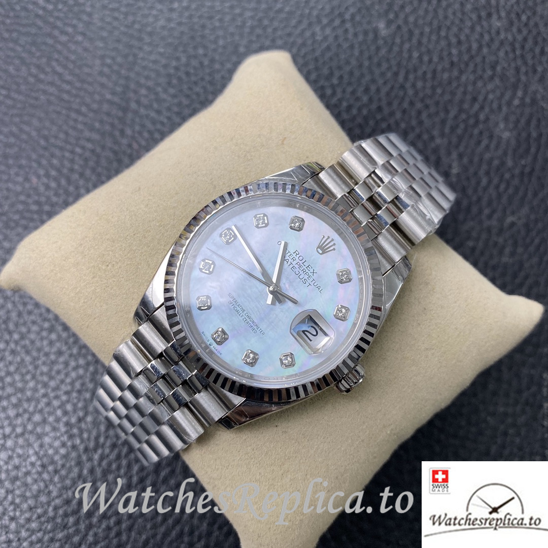 Swiss Rolex Datejust Replica 126233 Stainless steel strap 36MM - WatchesReplica.is