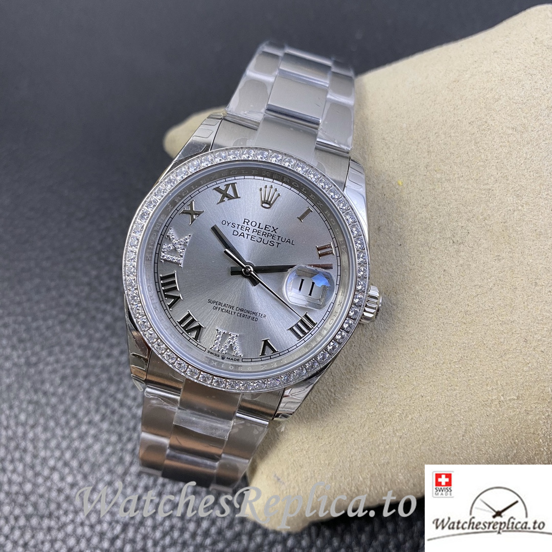 Swiss Rolex Datejust Replica 126233 Stainless steel strap 36MM - WatchesReplica.is