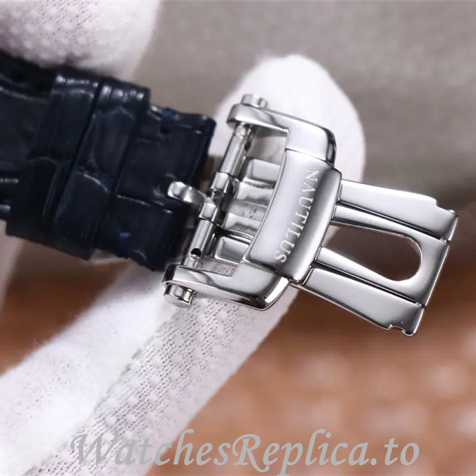 Patek Philippe Replica Nautilus 5712 Leather strap 40MM - WatchesReplica.is