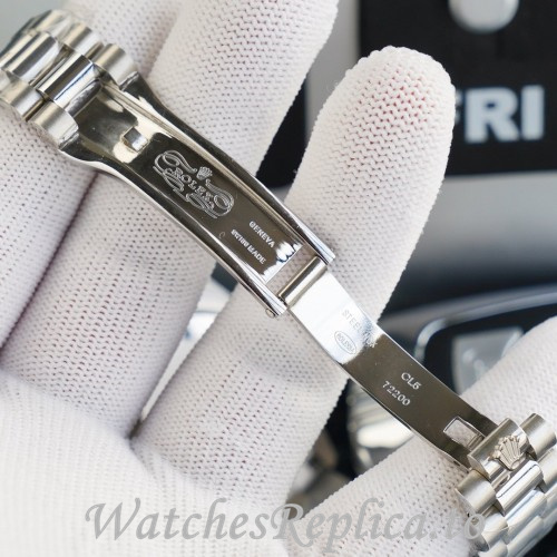 Swiss Rolex Day Date Replica 128238 Stainless steel strap 36MM - WatchesReplica.is