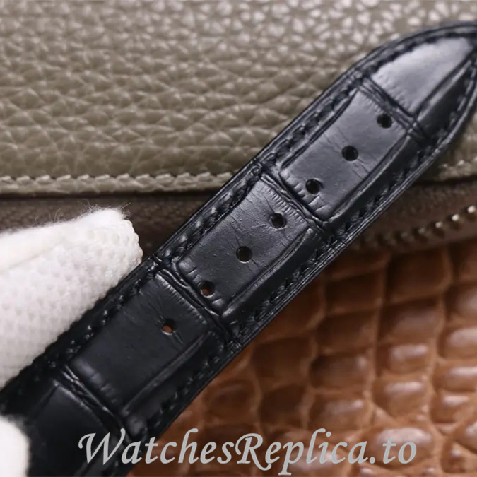 Patek Philippe Replica Complications Leather Rubber strap 42MM - WatchesReplica.is