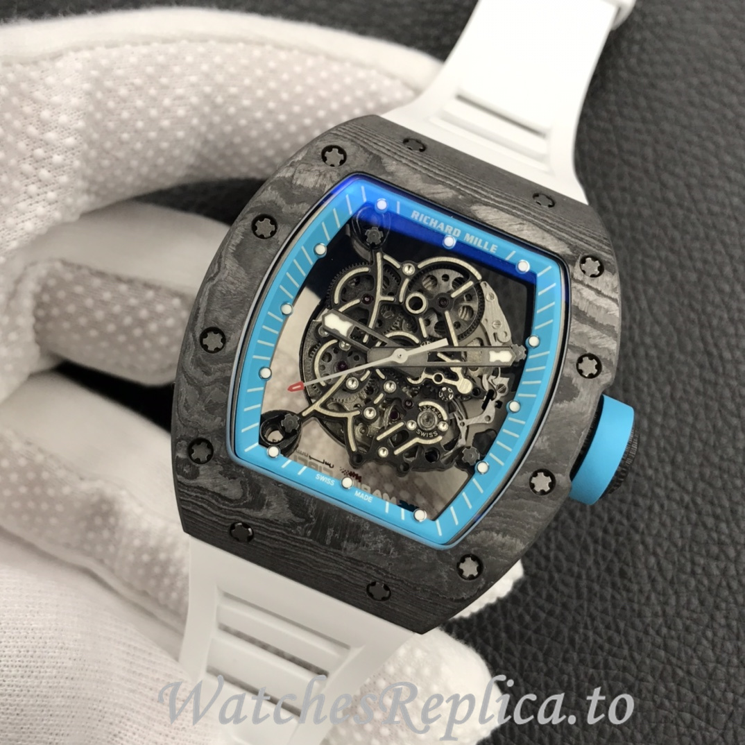 Richard Mille Replica RM055 Rubber strap 50MM - WatchesReplica.is