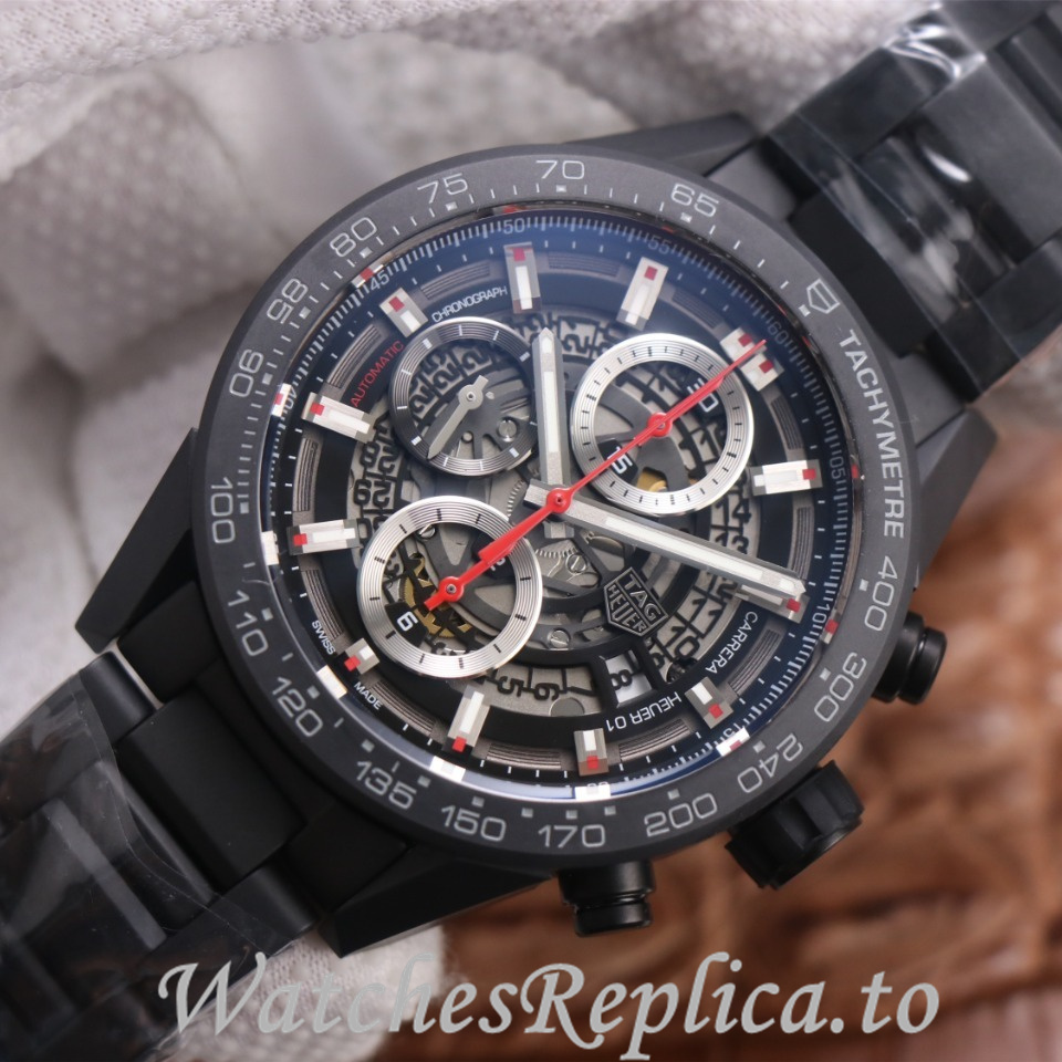 Tag Heuer Replica Carrera Stainless steel strap 43MM - WatchesReplica.is