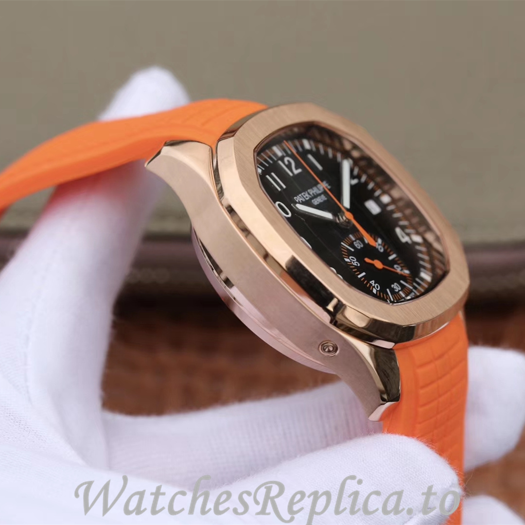 Patek Philippe Replica Aquanaut 5968A-001 Rubber strap 42.2MM - WatchesReplica.is