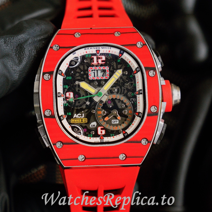 Richard Mille Replica RM62-01 Rubber strap 50MM - WatchesReplica.is