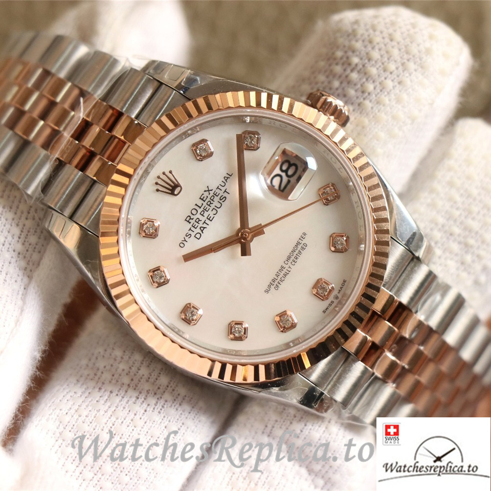 Swiss Rolex Datejust Replica 126233 Stainless steel strap 36MM - WatchesReplica.is