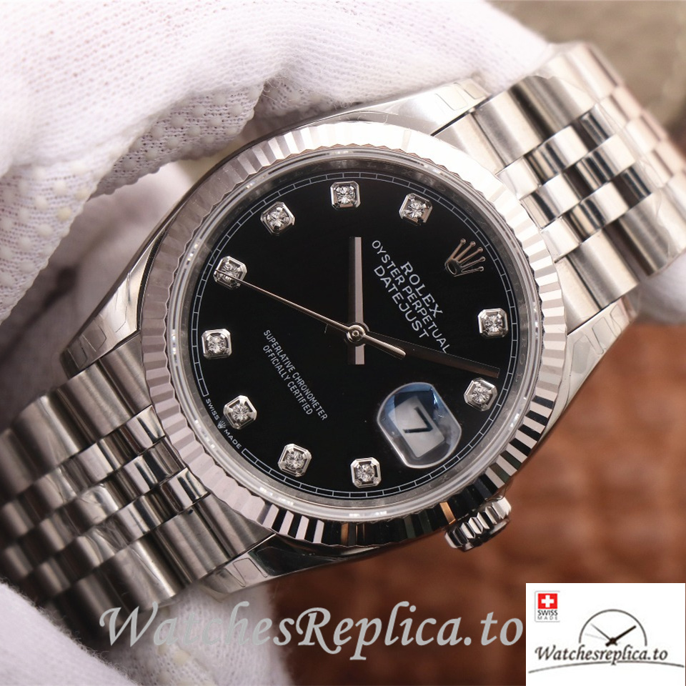 Swiss Rolex Datejust Replica 126233 Stainless steel strap 36MM - WatchesReplica.is