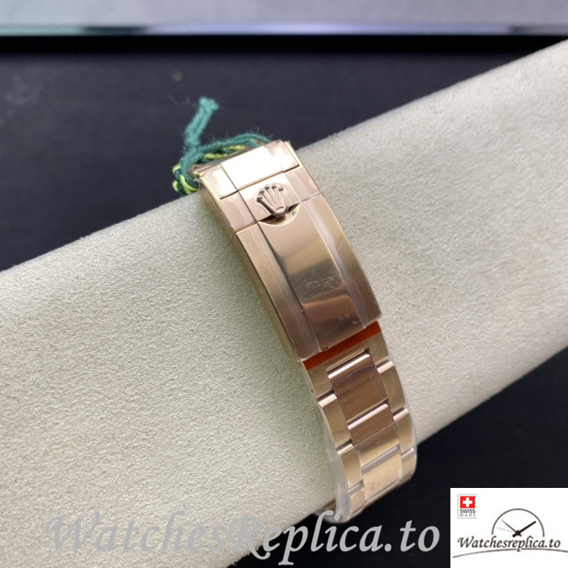 Swiss Rolex Daytona 116598RBOW Replica Rose Gold strap 40MM - WatchesReplica.is
